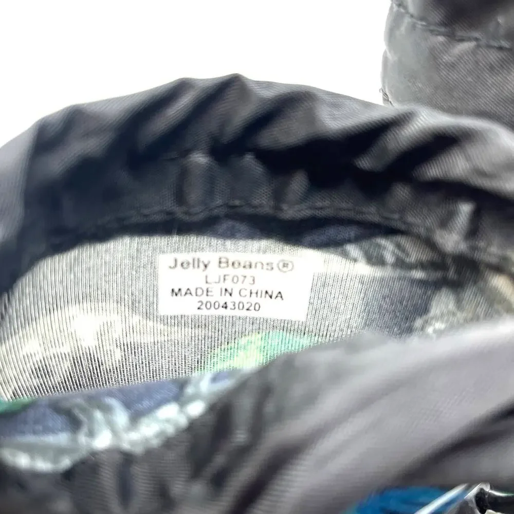 Jelly Beans Dinosaur Rain Boots‎ Black Youth Size 7